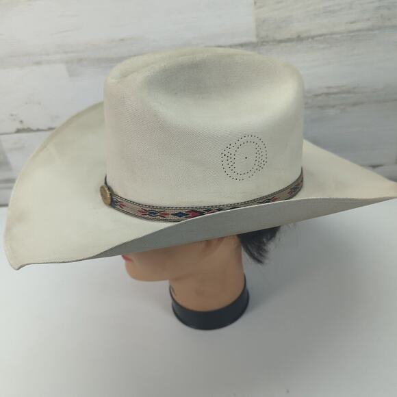 Ojeda Hats 7 1/8 Usa 57 Mex Cowboy Hat Somos Tu Sombra! Made In Mexico - Picture 3 of 16